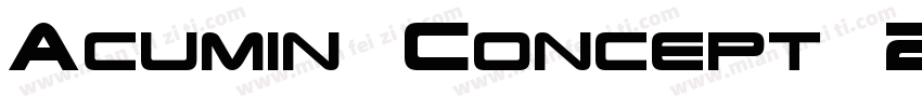 Acumin Concept 203wg字体转换